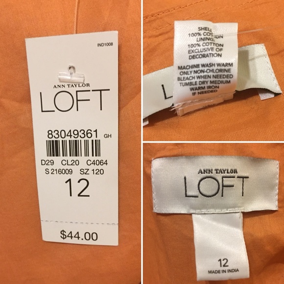 NWT Ann Taylor LOFT Crochet Detail Empire Top - Picture 2 of 7